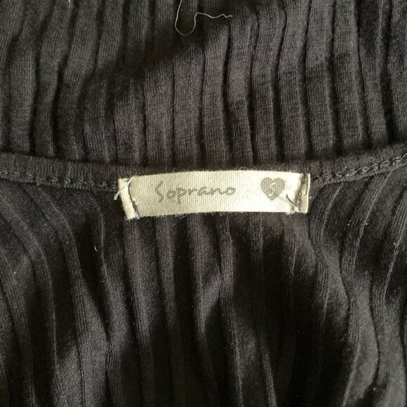 Nordstrom Soprano Sleeveless Tank Top Bodysuit in Black, size S, lots of stretch - Picture 3 of 6